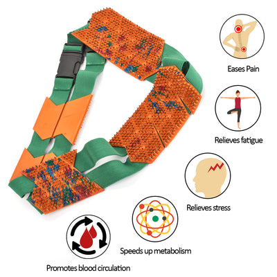 Acupressure belt for back pain. Applicator Lyapko for home use